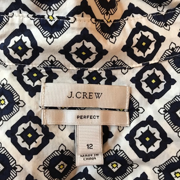 J Crew print Perfect shirt - Picture 2 of 3